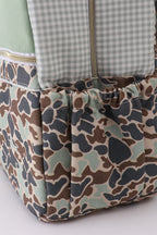 Camouflage bear print backpack