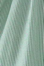Green Watermelon Stripe Smocked Embroidered Seersucker Dress
