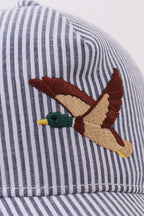 Mallard Embroidered Seersucker Cap