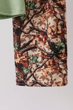 Green Hunting Print Pants Set