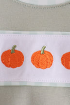 Sage pumpkin embroidery bubble