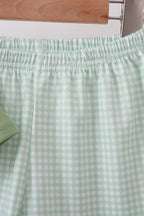 Sage Pumpkin Embroidered Shorts Set
