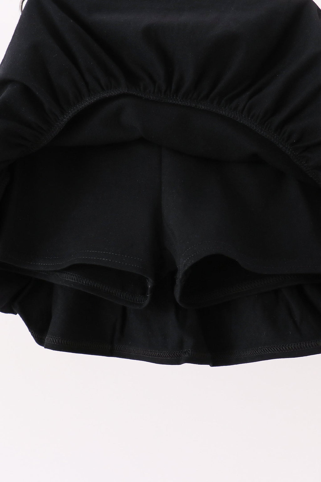 Pink Ghost Embroidery Ruffle Skorts Set