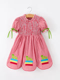Back to School Bookworm Plaid Dress