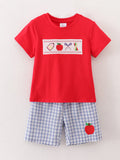 Back to School Boys Supplies Smocked