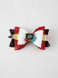 ABC Faux Leather Clip