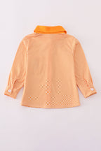 Orange Tennessee go vols applique button down shirt