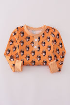 Orange Tennessee go vols print pajamas pants set
