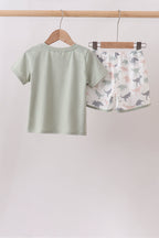 Green Dinosaur Set