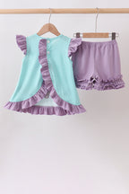 Blue under the sea Embroidered Set